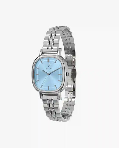 Ellore Ice Blue Silver Steel