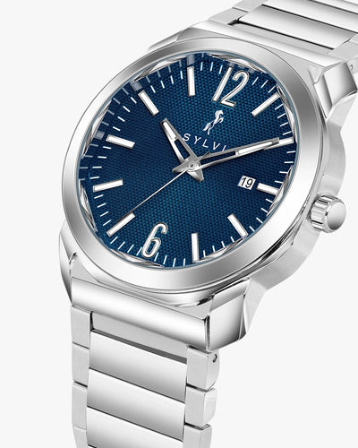 Sylvi Elysian Navy Blue Analog Watch For Men