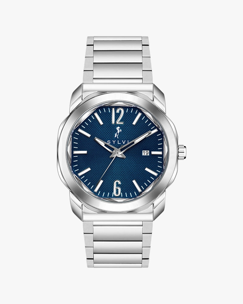 Sylvi Elysian Navy Blue Analog Watch For Men