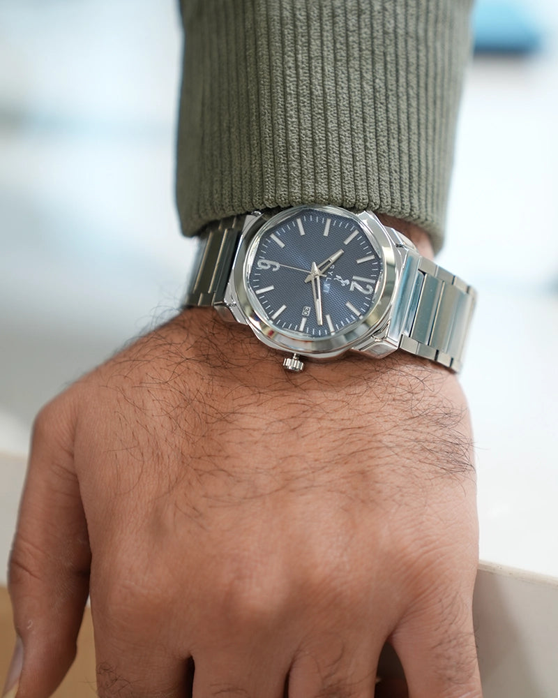 Sylvi Elysian Navy Blue Analog Watch For Men