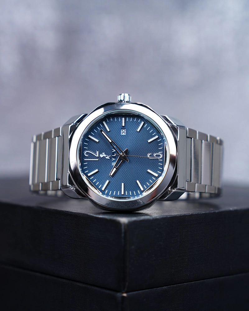 Sylvi Elysian Navy Blue Analog Watch For Men