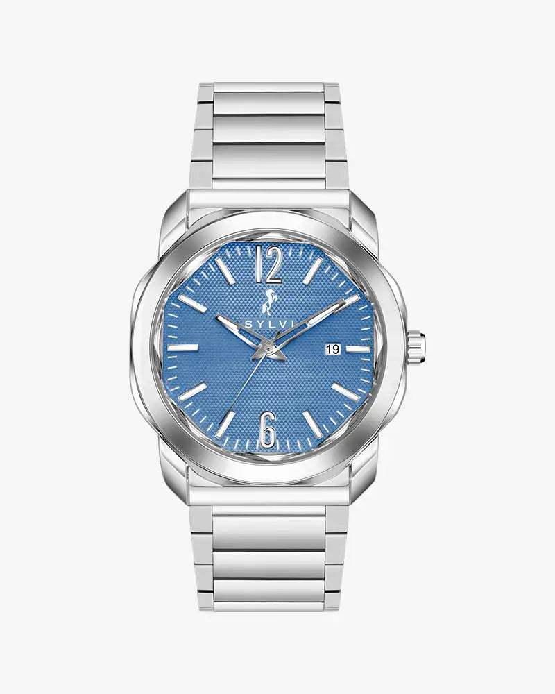 Sylvi Elysian Powder Blue Analog Watch For Men