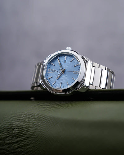 Sylvi Elysian Powder Blue Analog Watch For Men