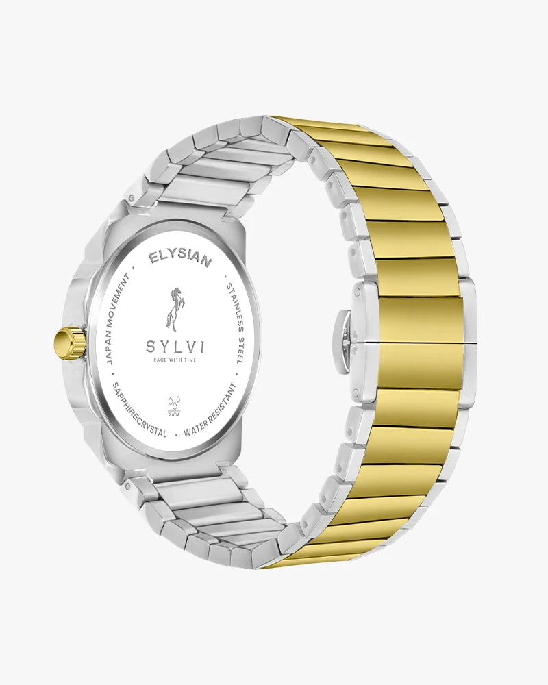 Sylvi Elysian White Gold Analog Watch For Men