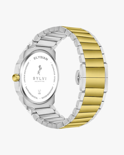 Sylvi Elysian White Gold Analog Watch For Men