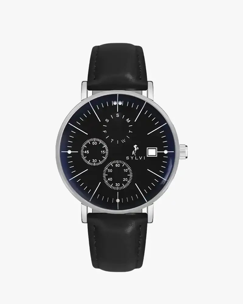02yvm　黒　38サイズ Gazedoom SilverAce Chronograph Watch for a Man | Sylvi