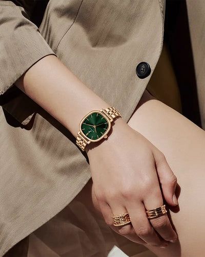 Ellore Emerald Green Rose Steel