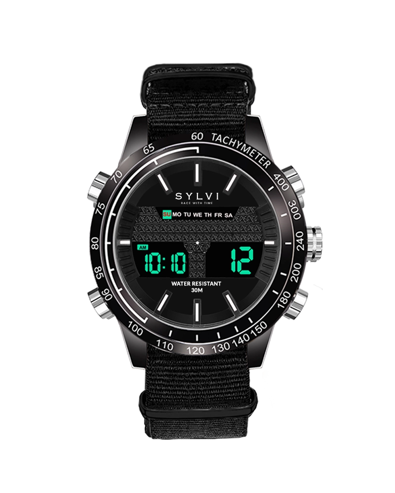 Sylvi Certified Imperfect Hawk Z Black men's watch 4
