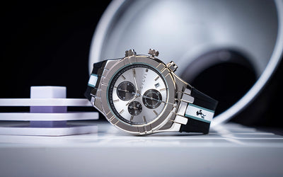 Sylvi NitroNeon Grey Silicone Watch Props Image