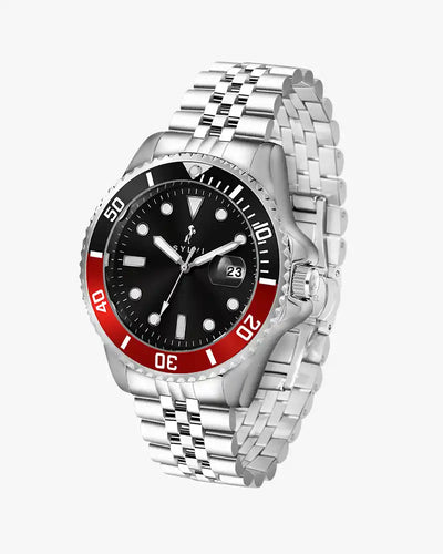 Ocean-Y Black Red Silver Steel