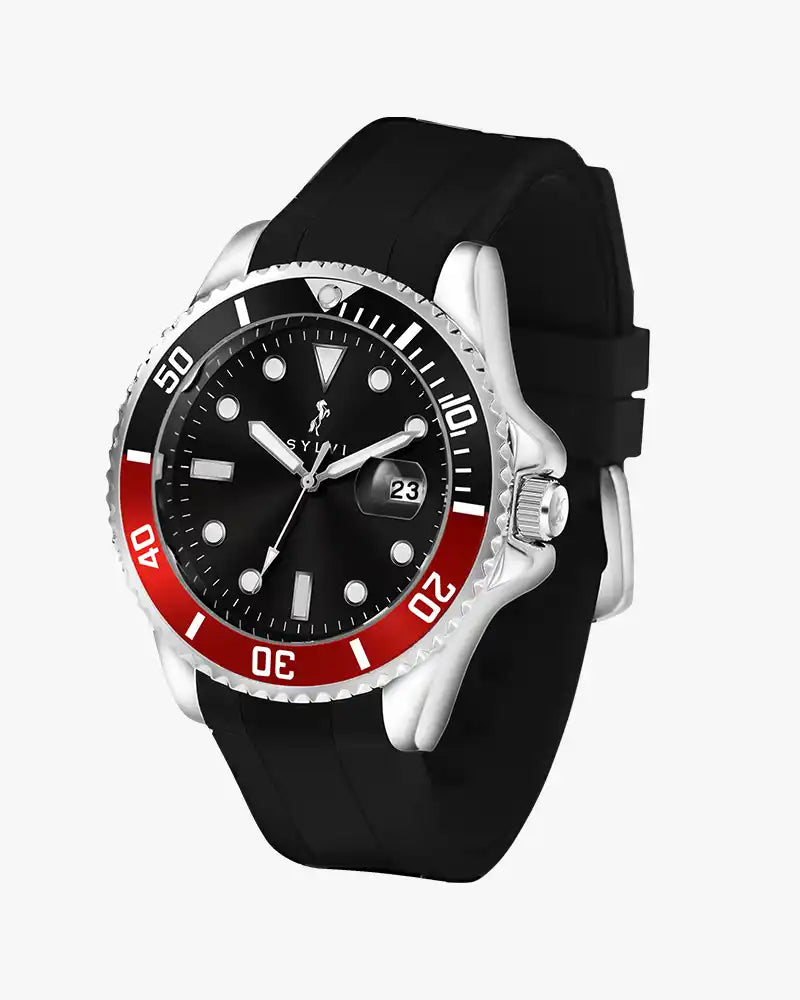 Ocean-Y Black Red Silver