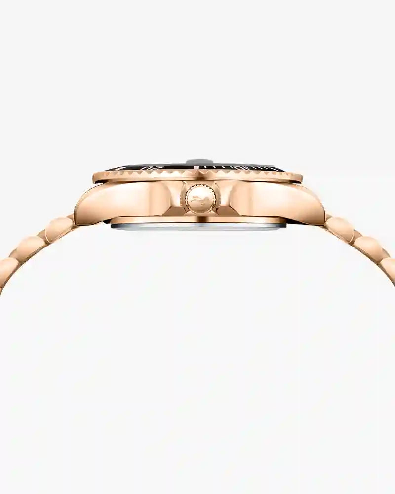 Ocean-X Black Rosegold Steel