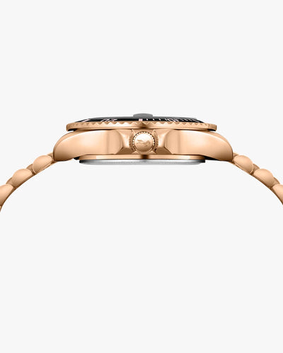 Ocean-X Black Rosegold Steel