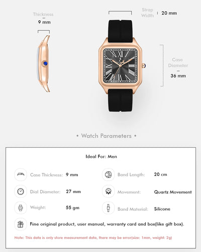 Opus Black Rosegold Silicone