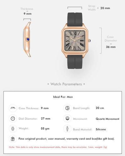 Opus Grey Rosegold Silicone
