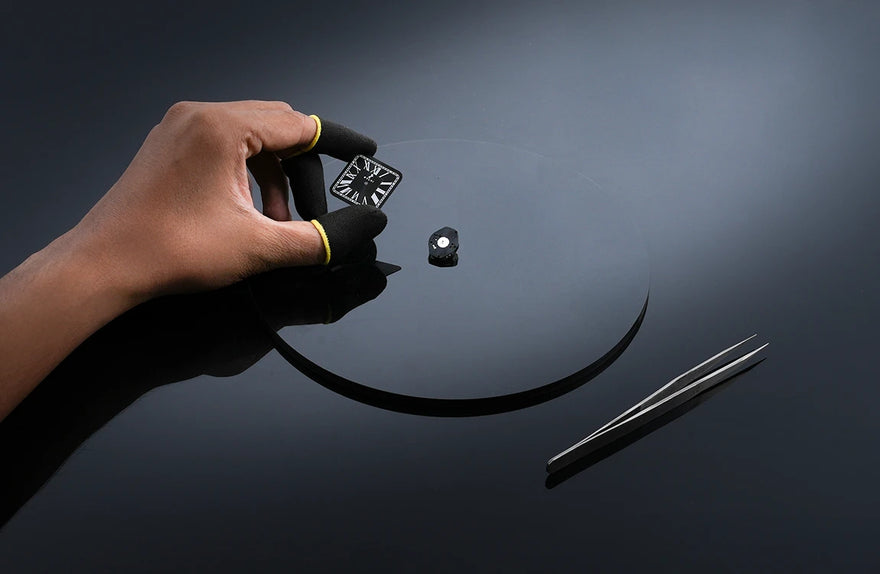 Urbanic watch manufacturing square dial assembly, precision analog watch making process