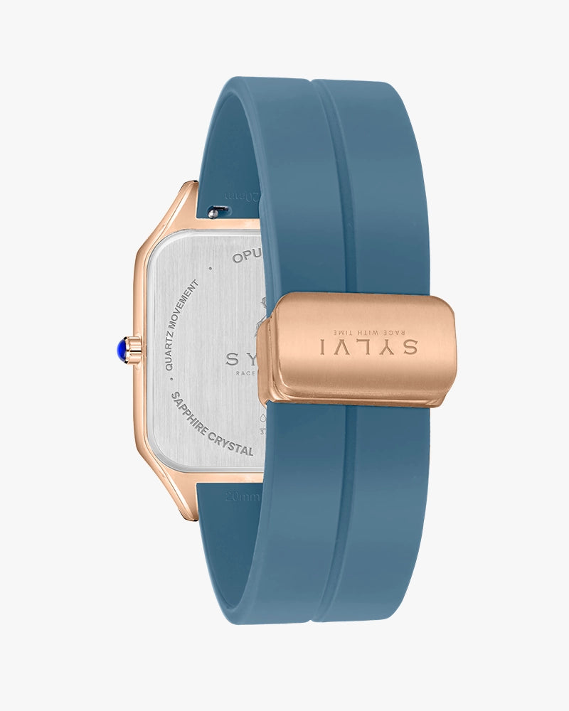 Opus White Rosegold Silicone