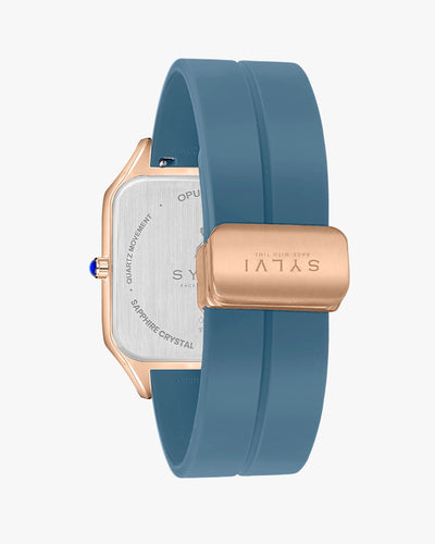 Opus White Rosegold Silicone