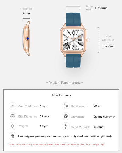 Opus White Rosegold Silicone