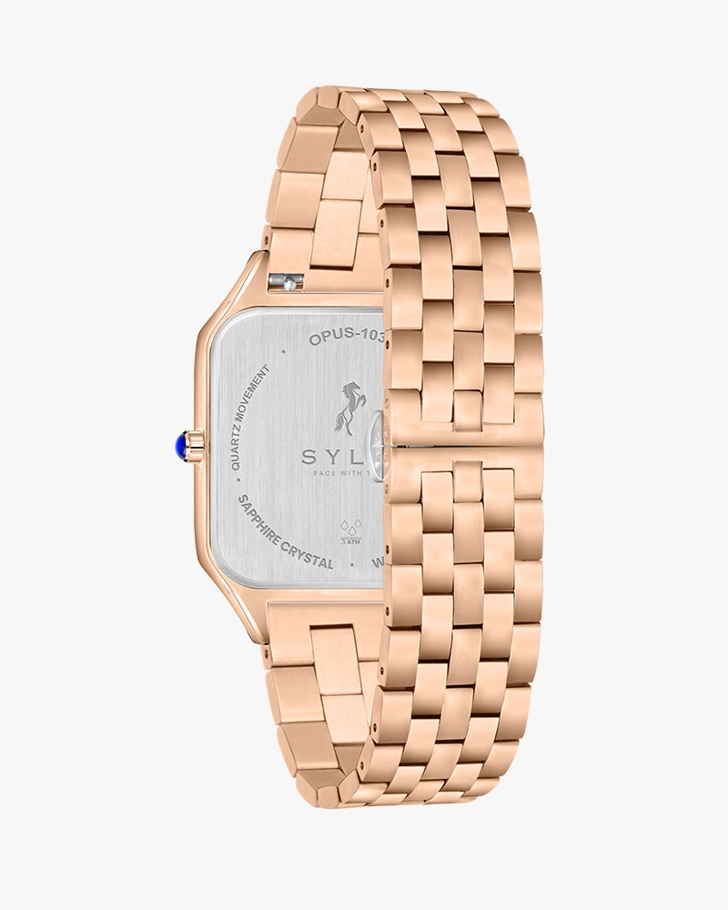 Opus White Rosegold Steel