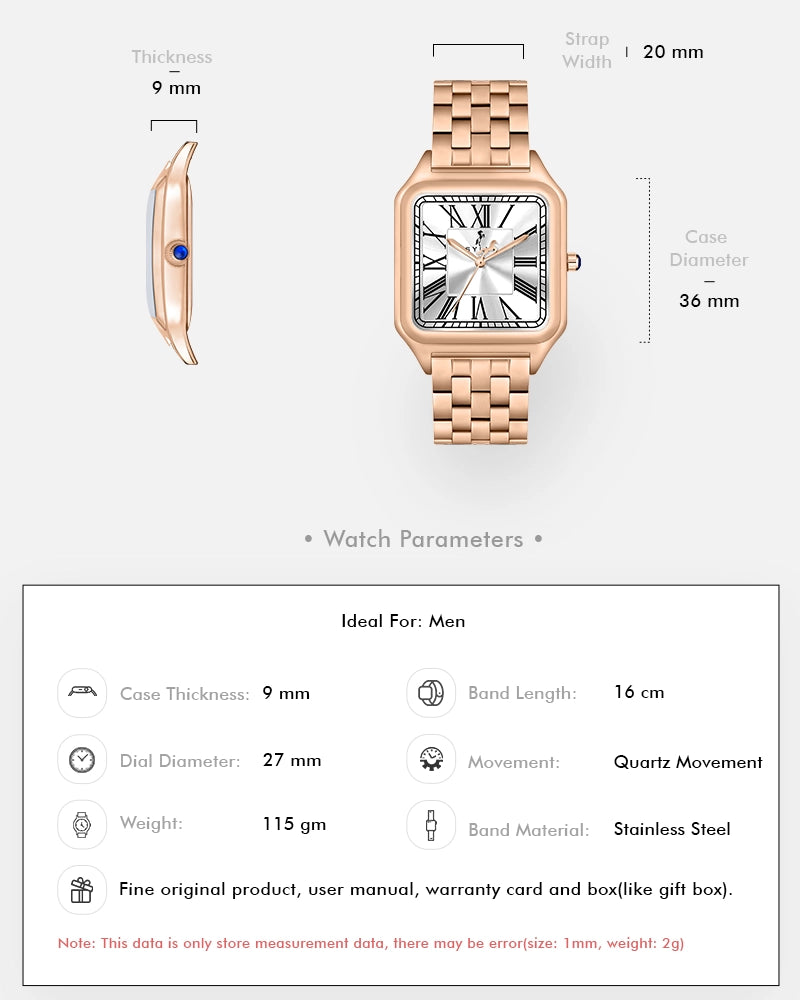 Opus White Rosegold Steel