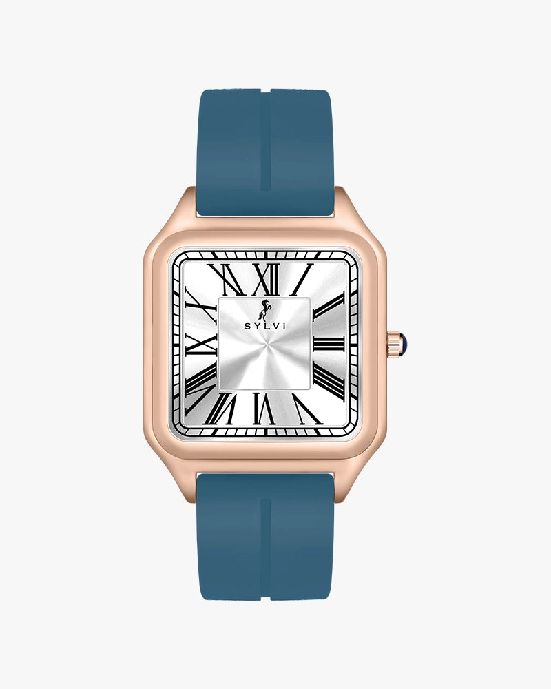 Sylvi Opus White Rosegold Silicone men's watch 4
