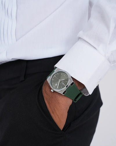 Professional Edge Green Silver Silicone