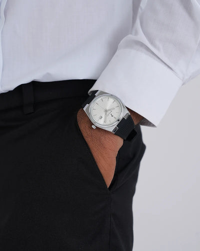 Professional Edge White Silver Silicone