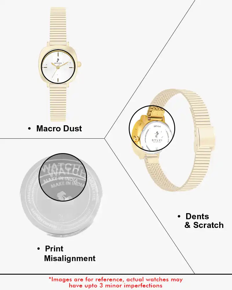 Certified Imperfect Bella White Gold Mesh