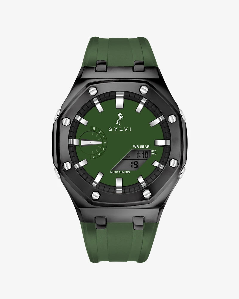 Sylvi Rig One O One WT Max Green Black Watch - Discover Top Men's Watches

