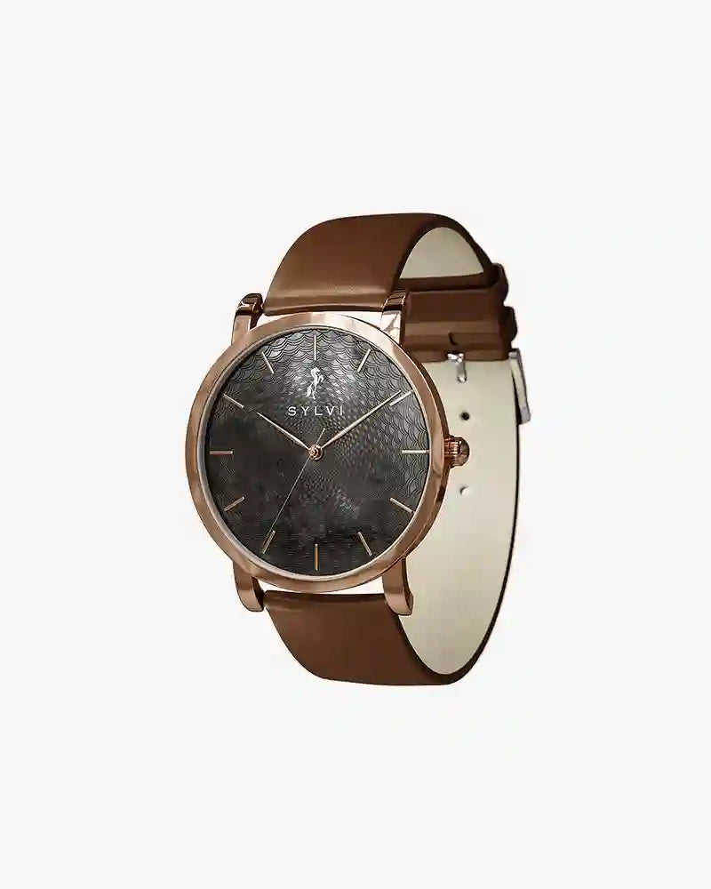 Riva Black Rosebrew Leather