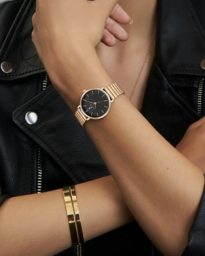 Riva Black Roseluxe Link