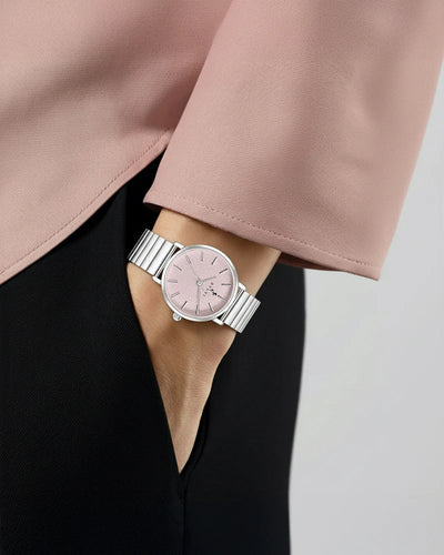 Riva Blush Pink Silver Link