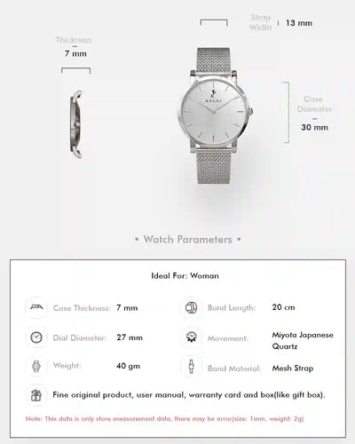 Riva Lunar Silver Mesh