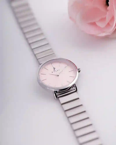 Riva Blush Pink Silver Link