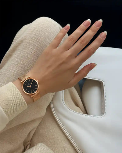 Serene Jet Black Rose Mesh
