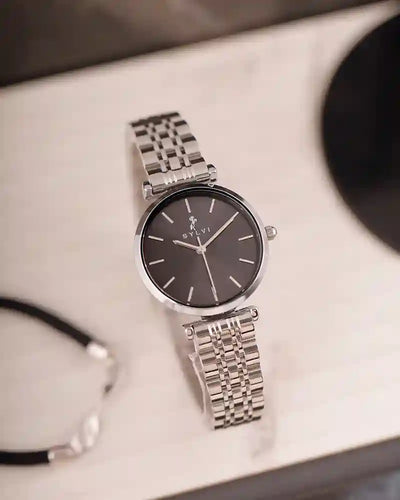 Serene Jet Black Silver Steel