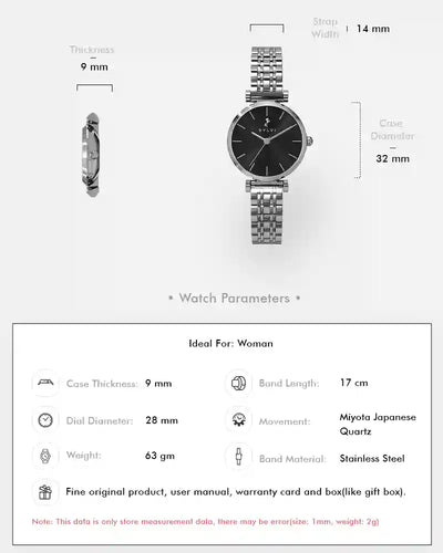 Serene Jet Black Silver Steel