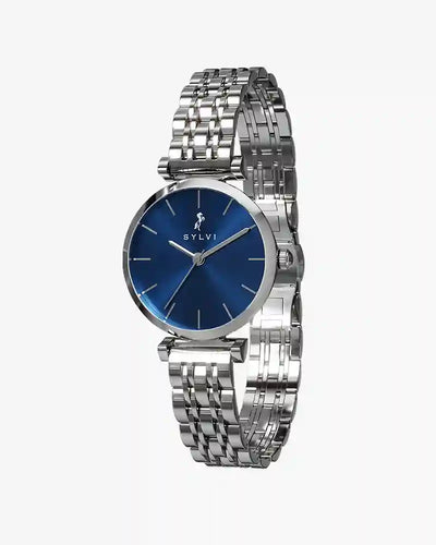Serene Lavish Blue Silver Steel