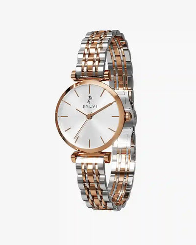 Serene Silver Rosegold Steel