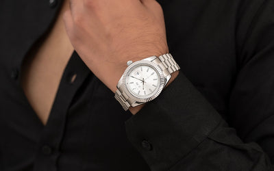 White and silver Sylvi Starboard Line men's watch model