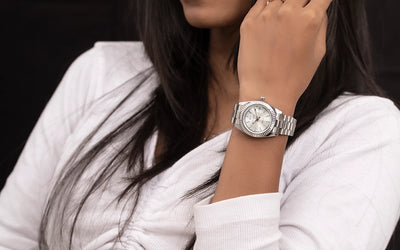 White and silver Sylvi Starboard Line women's watch model