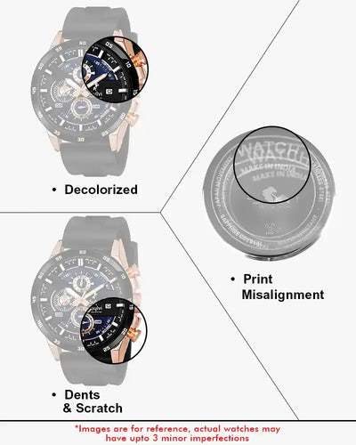 Certified Imperfect Timegrapher Black RG Silicone