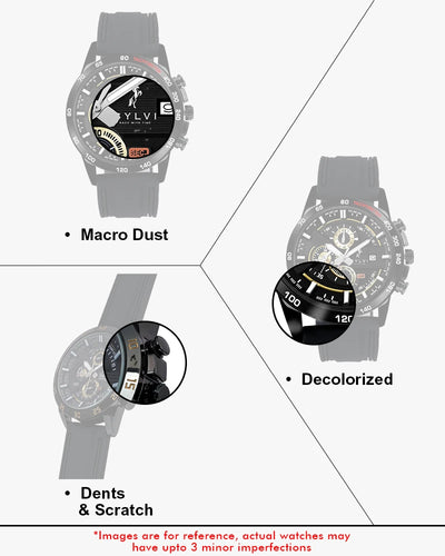 Certified Imperfect Timegrapher Gold Black Leather
