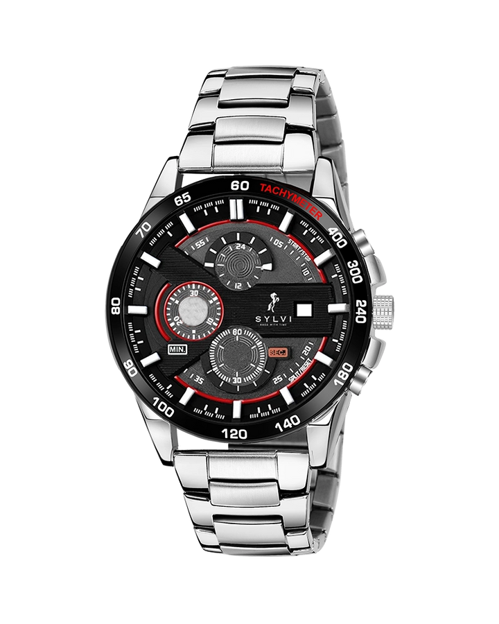 Timegrapher Red SL Steel Watch - Buy Watch Online
