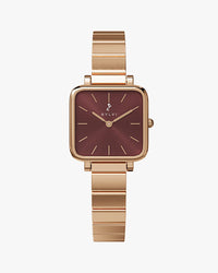 Rose gold watch with a Steel Dial