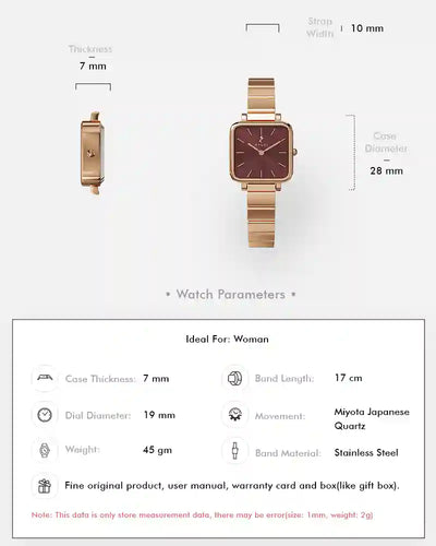 Timeora Coffee Blush Rosegold