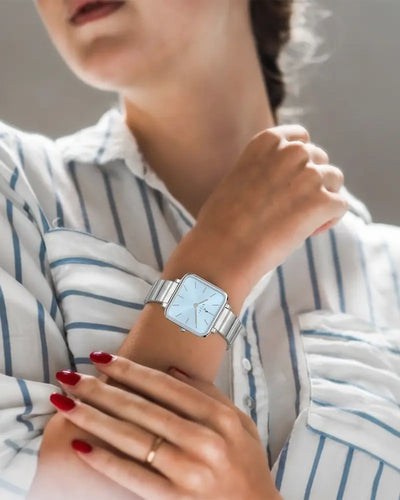 Timeora Ice Blue Silver