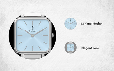Timeora Ice Blue Silver