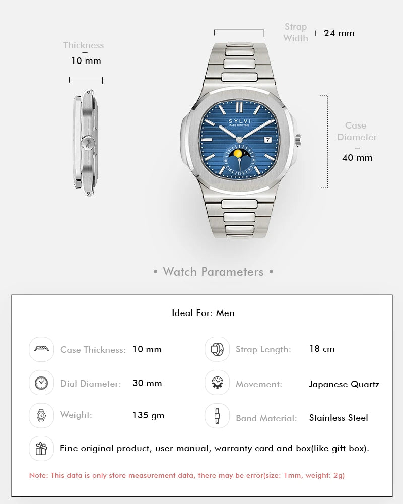 Urbane Moon Blue Silver